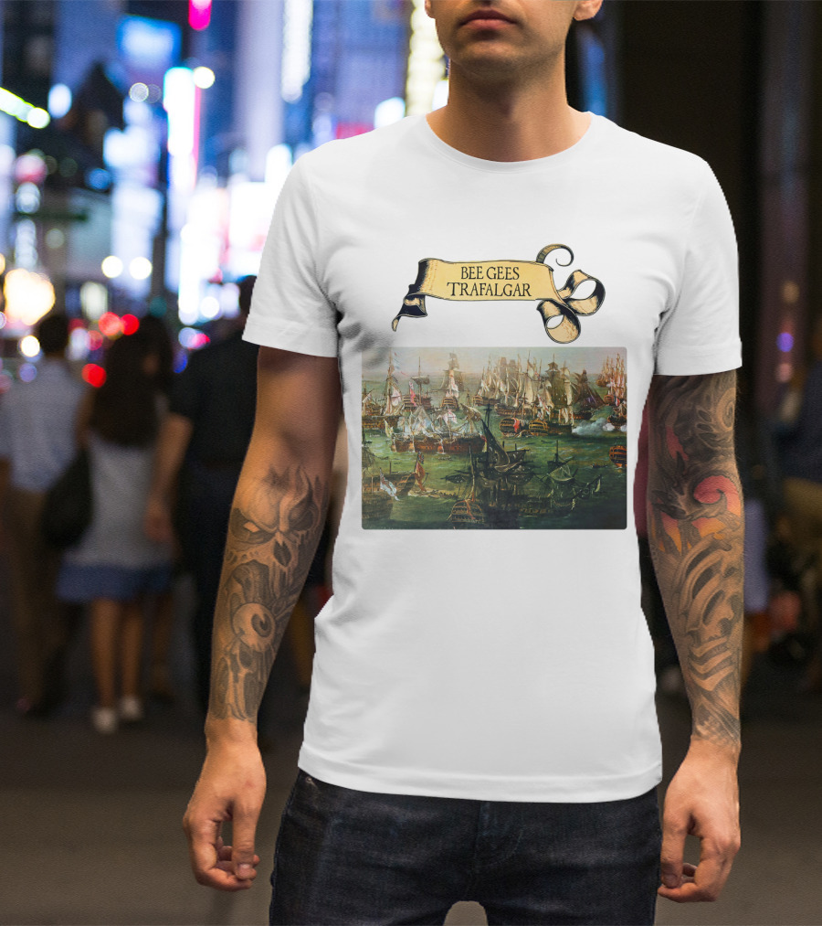 Bee Gees Trafalgar Naval Battle Scene T-Shirt
