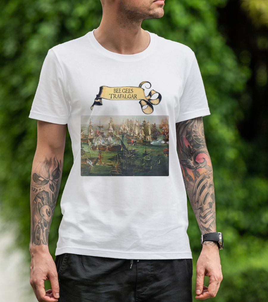 Bee Gees Trafalgar Naval Battle Scene T-Shirt