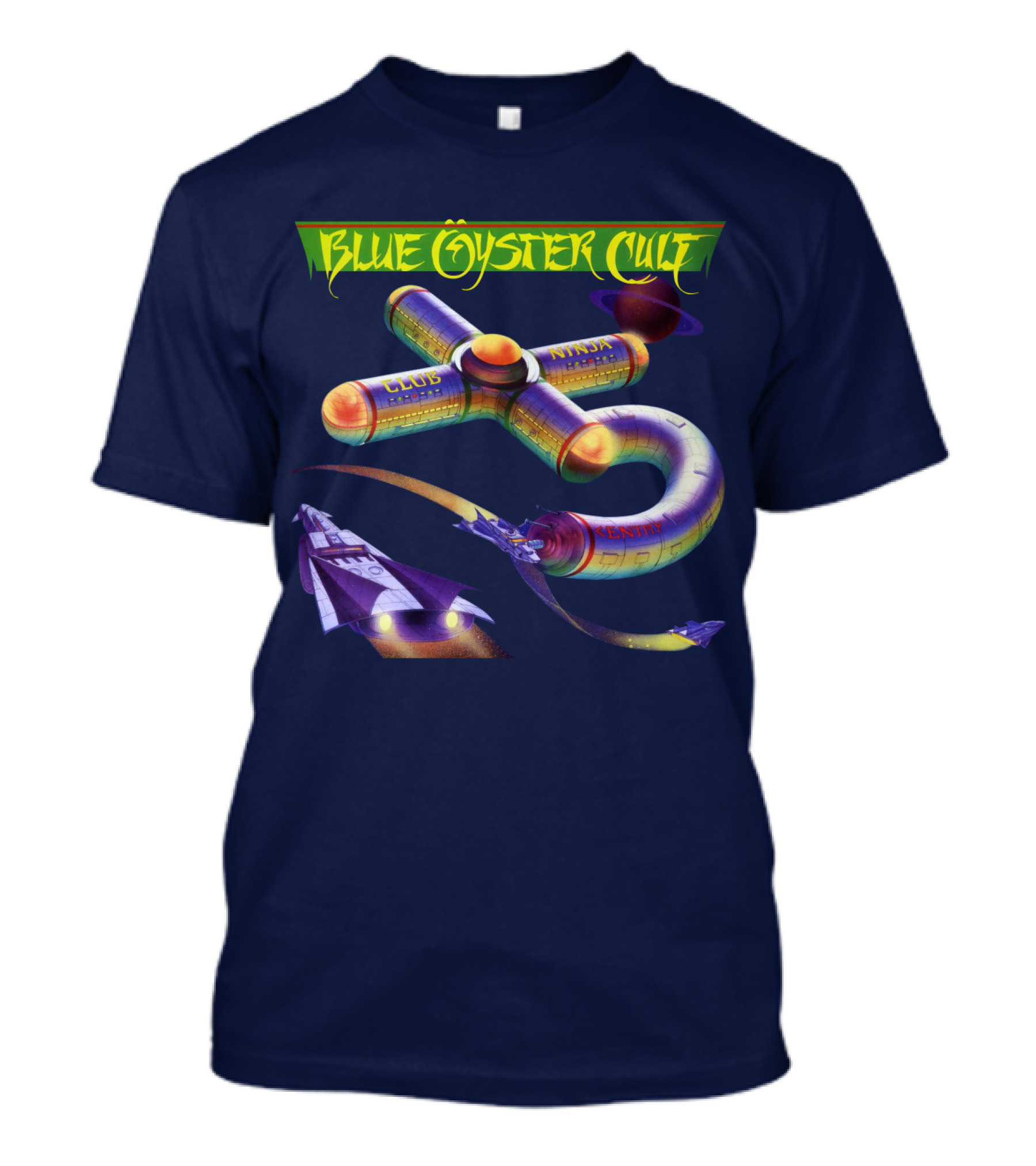 Blue Öyster Cult Club Ninja Spaceship T-Shirt