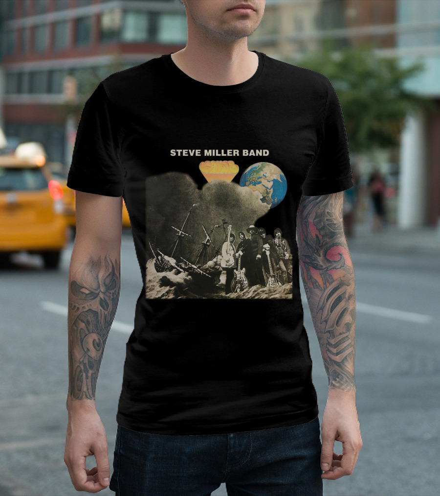 Steve Miller Band Brave New World Album Cover Art T-Shirt