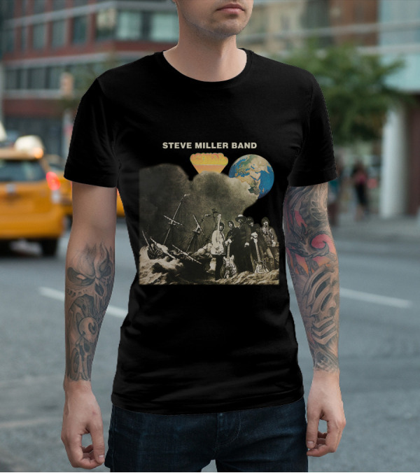 Steve Miller Band Brave New World Album Cover Art T-Shirt