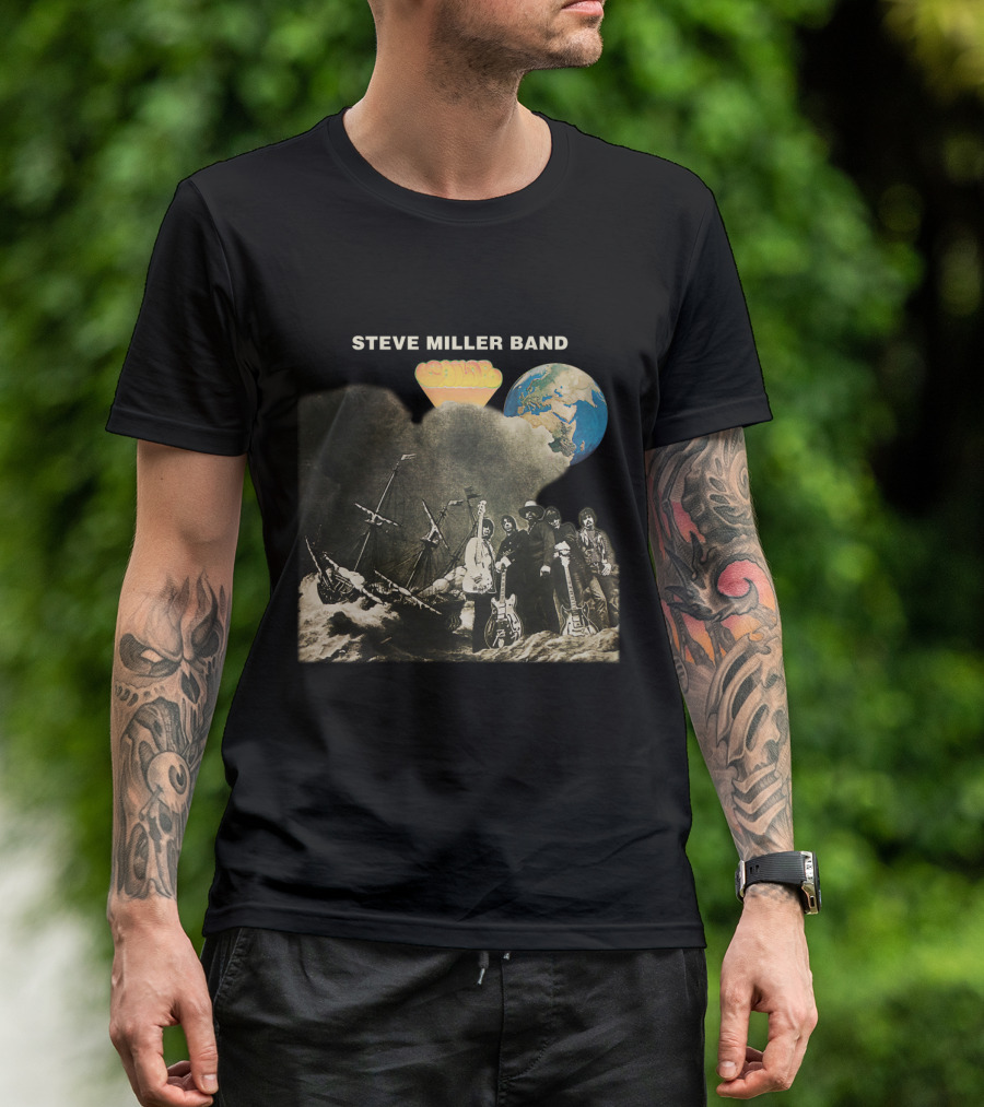 Steve Miller Band Brave New World Album Cover Art T-Shirt