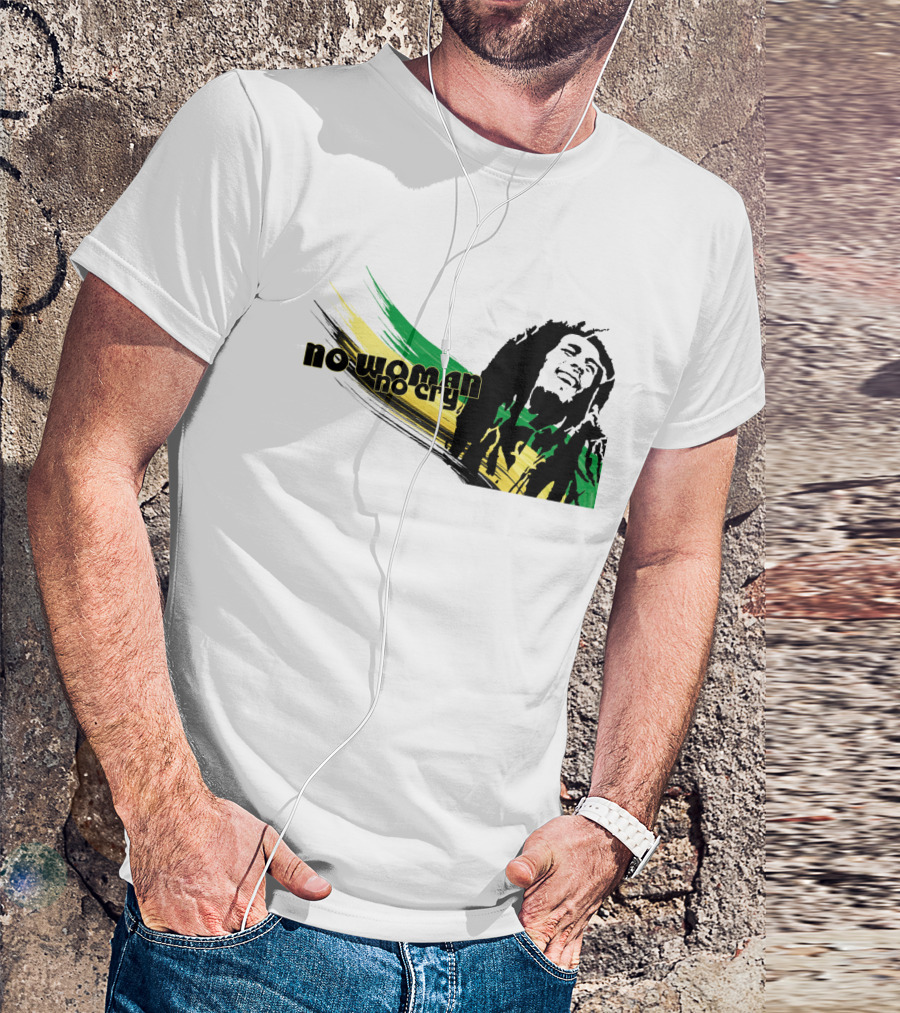 No Woman No Cry Rasta Colors T-Shirt