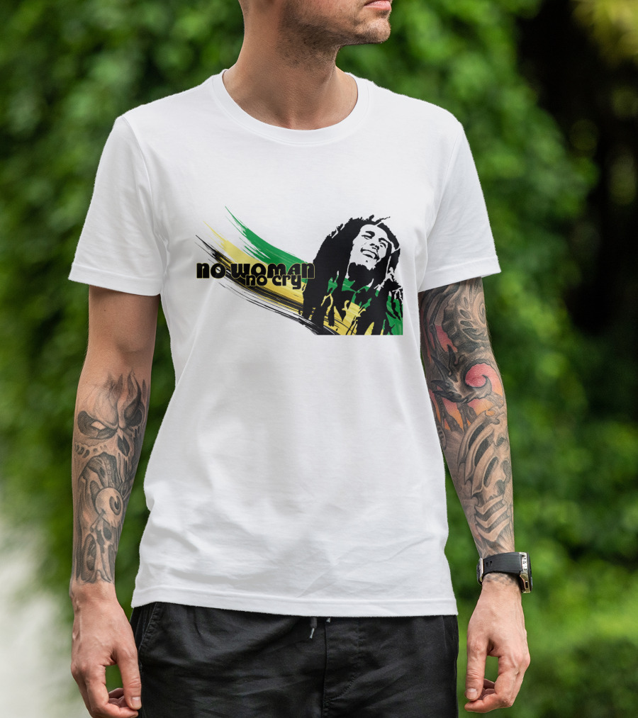 No Woman No Cry Rasta Colors T-Shirt