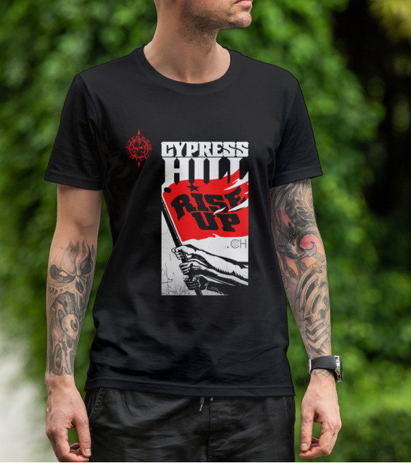 Cypress Hill Rise Up Red Flag Image Cph T-Shirt