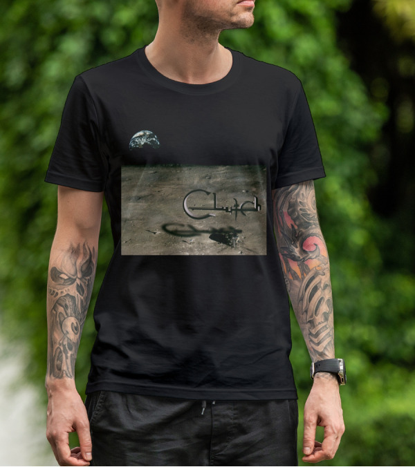 Clutch Earth Moon Landscape T-Shirt