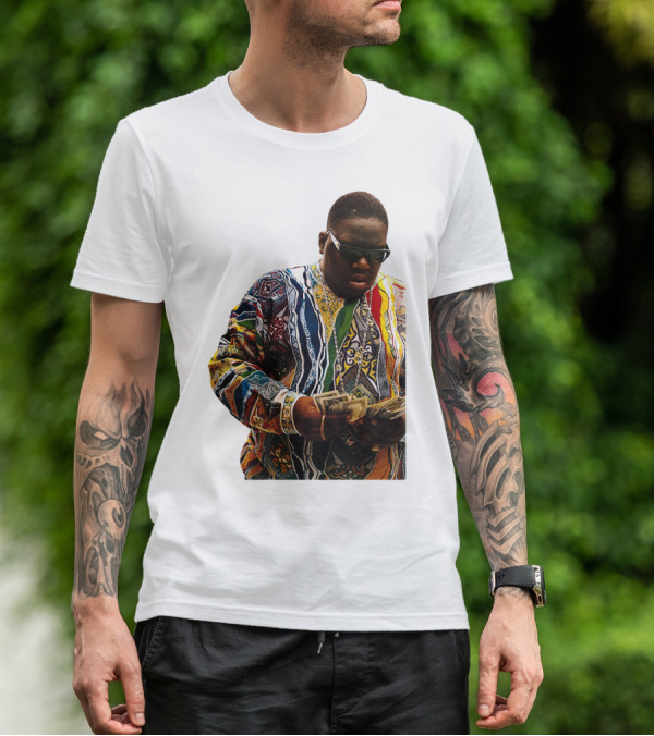 Colorful Sweater Money Counting Sunglasses T-Shirt