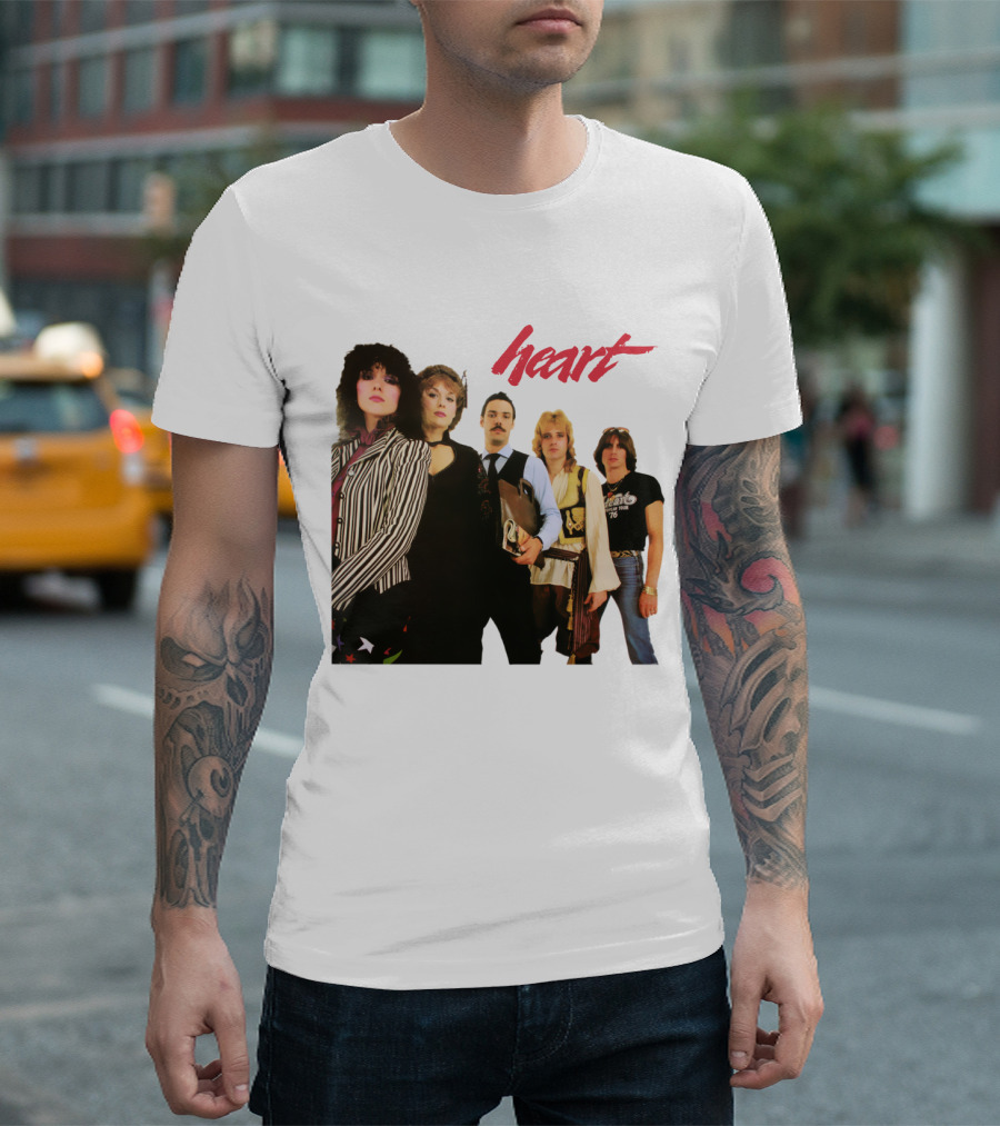 Heart Band Group Photo Lineup T-Shirt