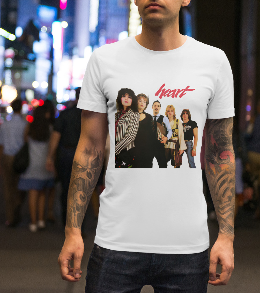 Heart Band Group Photo Lineup T-Shirt