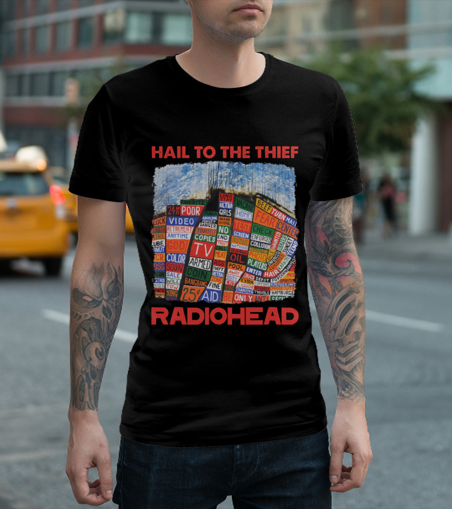 Hail To The Thief Radiohead Album Cover Art T-Shirt