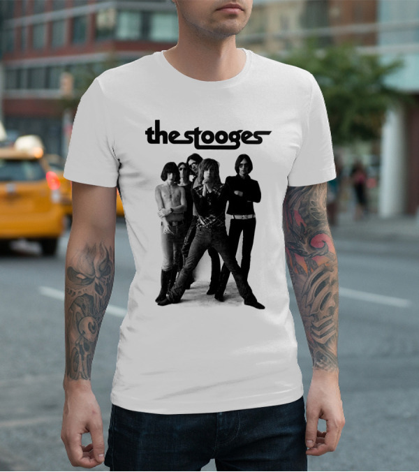 Thestooges Band Classic Black And White Photo T-Shirt