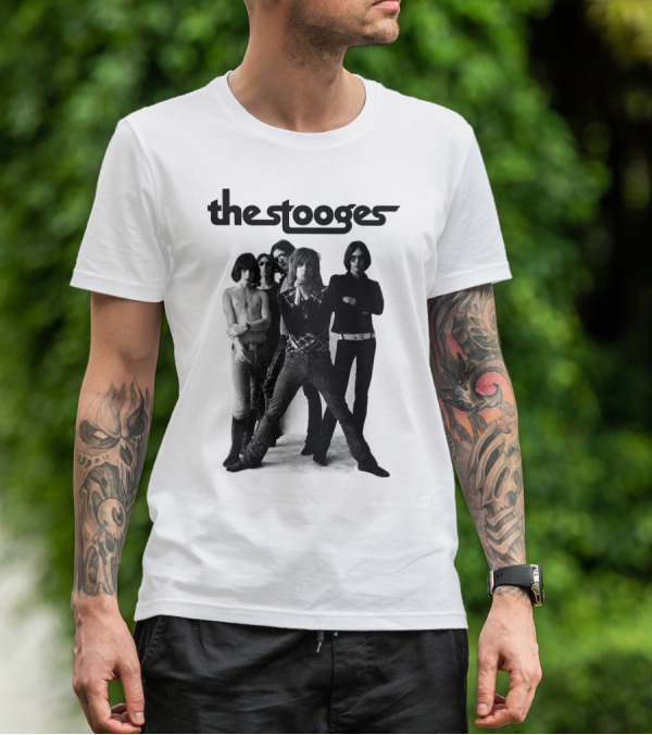 Thestooges Band Classic Black And White Photo T-Shirt