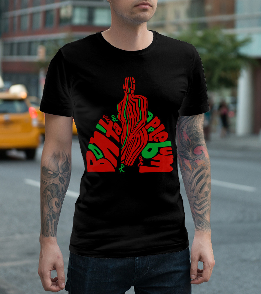 Atcq Bonita Applebum Red Green Figure T-Shirt