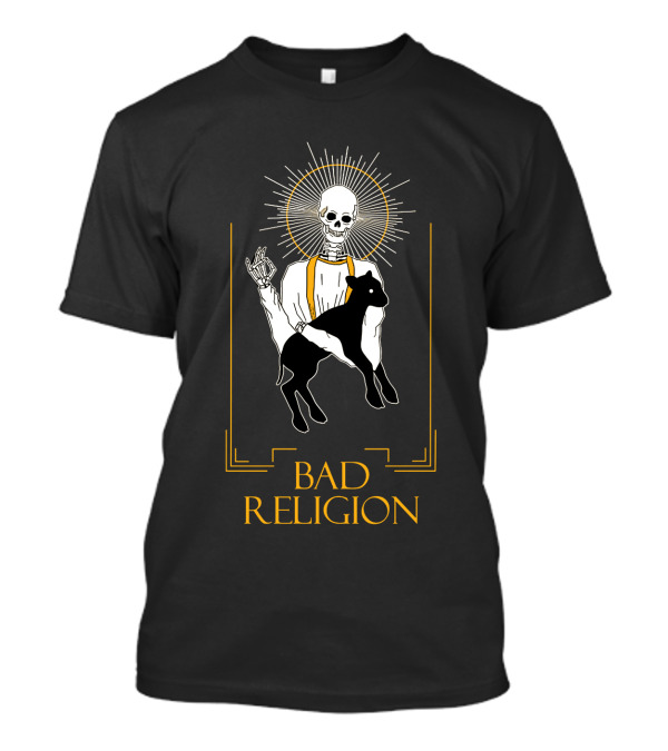Bad Religion Skeleton And Goat Iconography T-Shirt