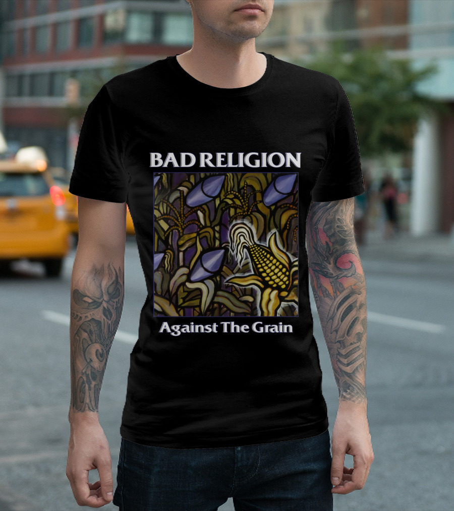 Bad Religion Against The Grain Cornfield Art T-Shirt