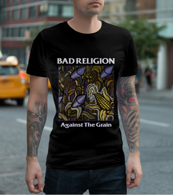 Bad Religion Against The Grain Cornfield Art T-Shirt