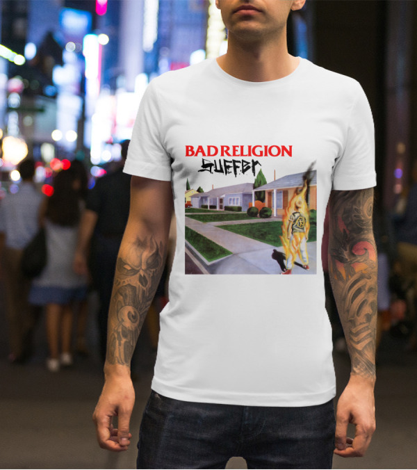 Bad Religion Suffer Flames Street Scene T-Shirt