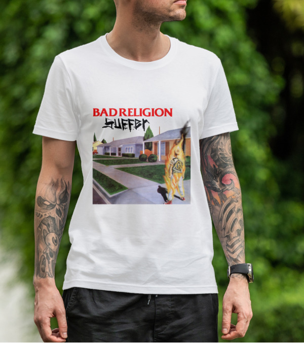 Bad Religion Suffer Flames Street Scene T-Shirt