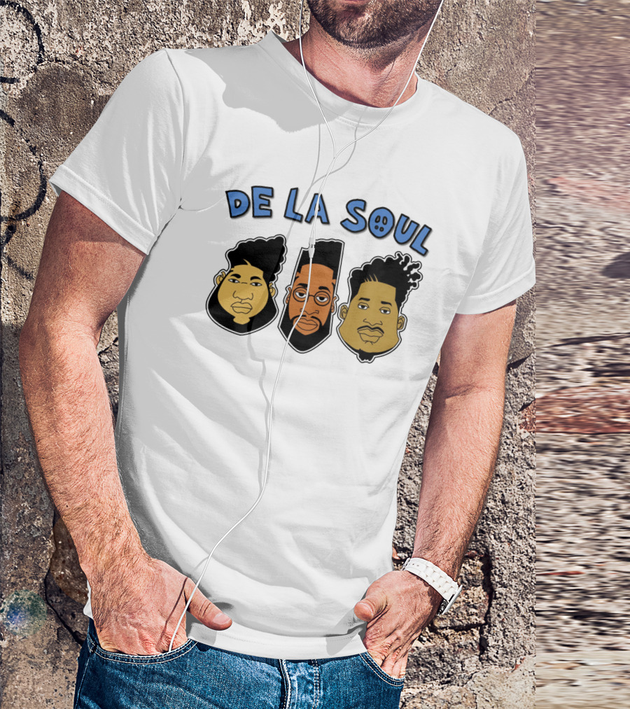 De La Soul Cartoon Faces Trio T-Shirt