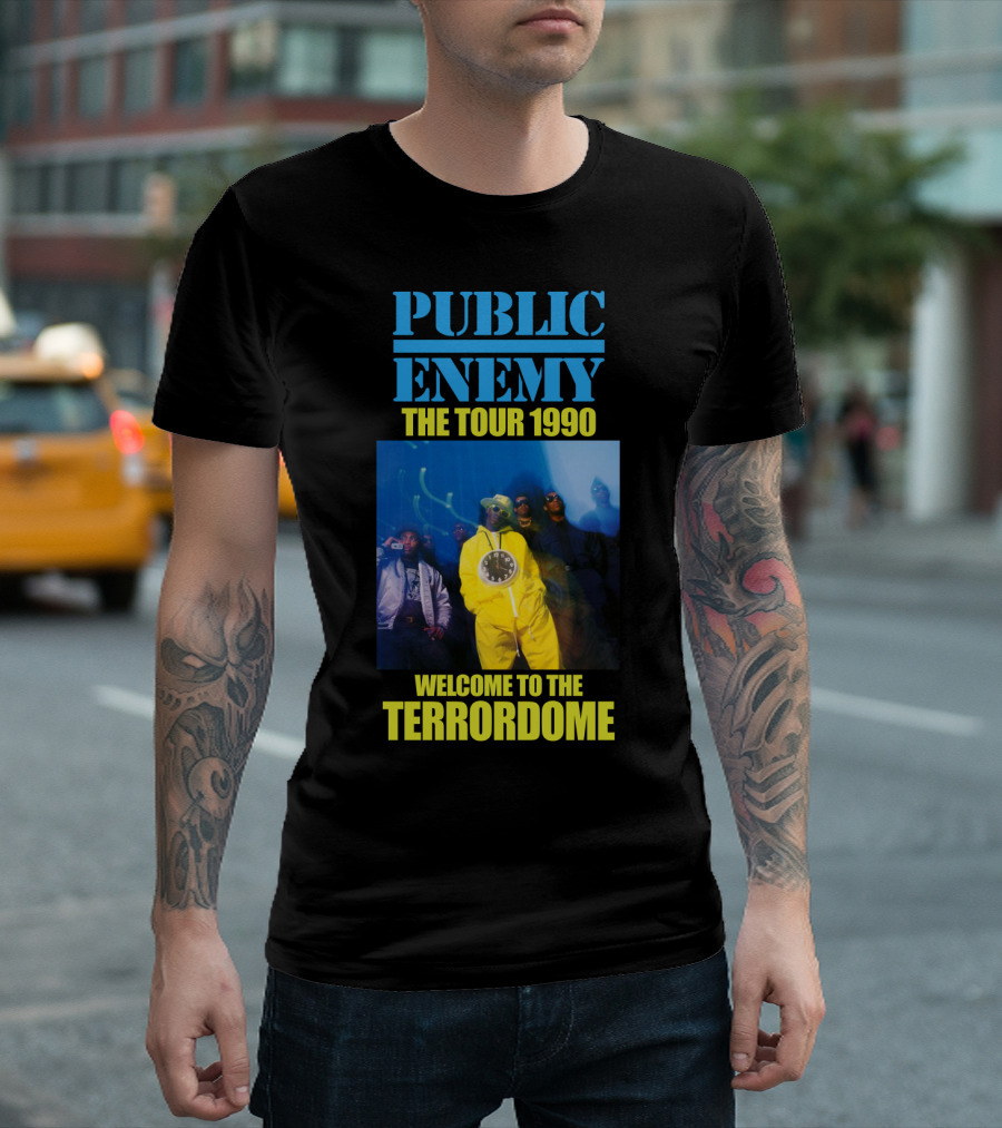 Public Enemy The Tour 1990 Welcome To The Terrordome T-Shirt
