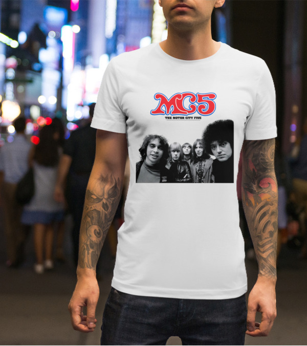 Mc5 The Motor City Five Band Retro Group Photo T-Shirt