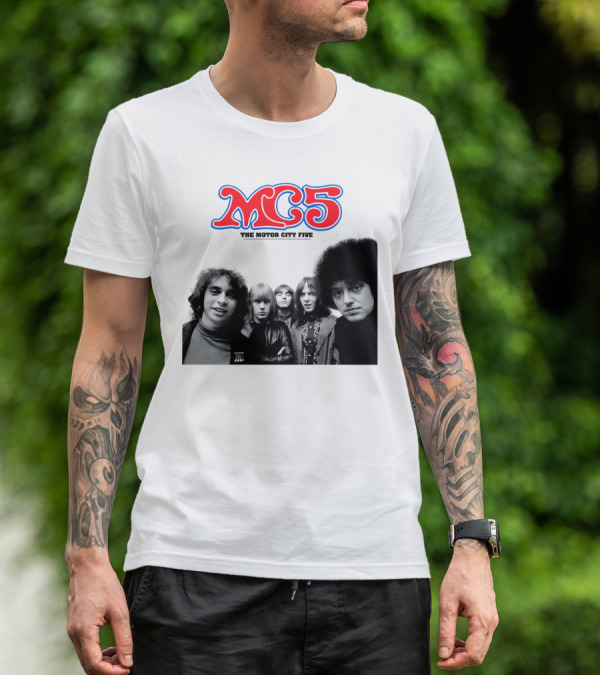 Mc5 The Motor City Five Band Retro Group Photo T-Shirt