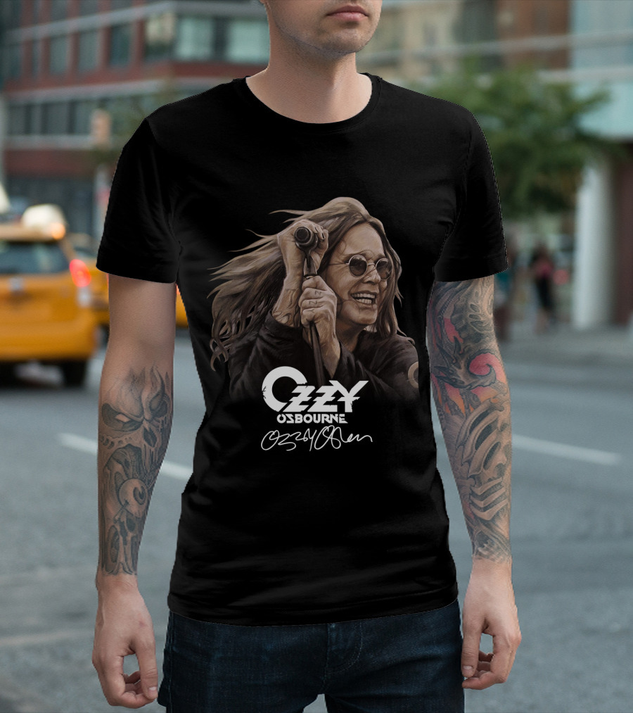 Ozzy Osbourne 20 Portrait With Signature T-Shirt