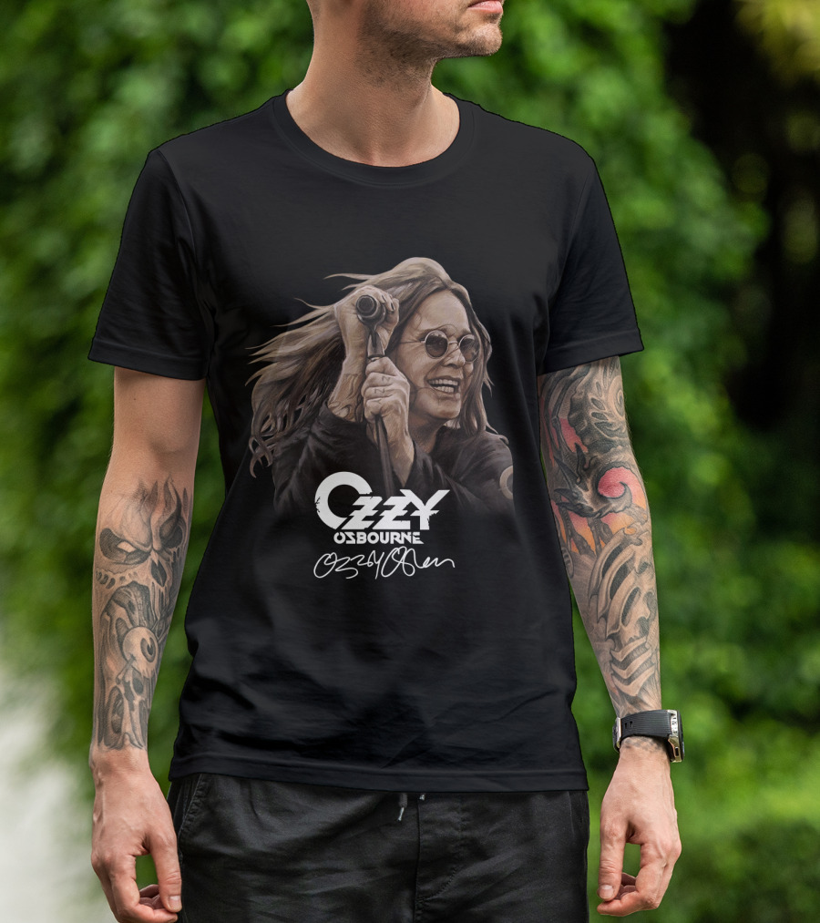 Ozzy Osbourne 20 Portrait With Signature T-Shirt