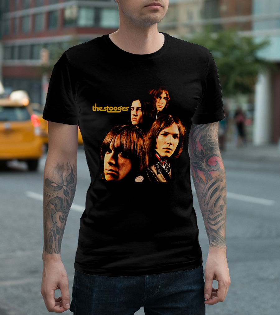 The Stooges Band Members Portrait T-Shirt