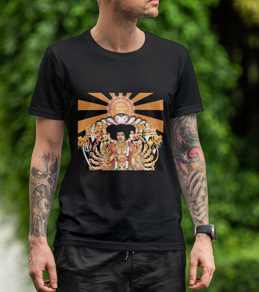 The Jimi Hendrix Experience Axis Bold As Love Psychedelic Sunburst T-Shirt
