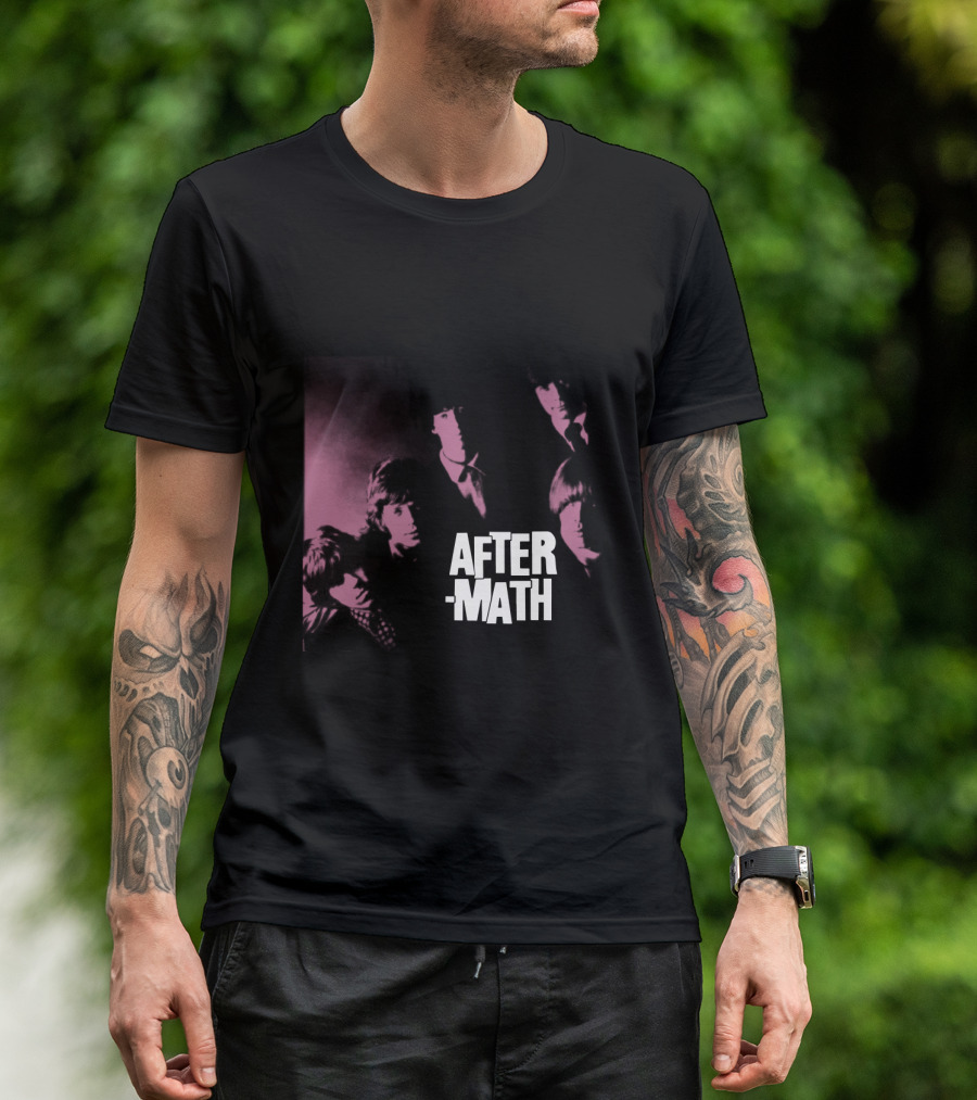 Rolling Stones Aftermath Band Photo Pink 60S Style T-Shirt