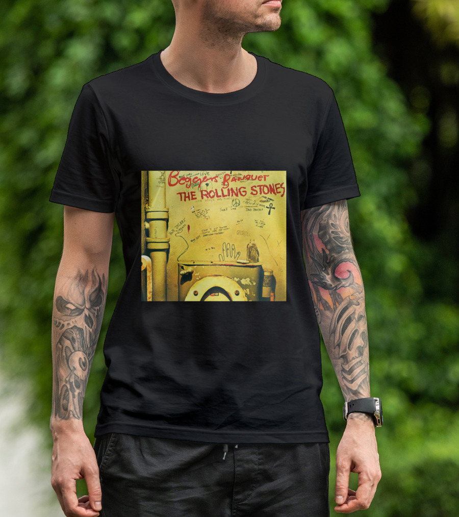 Beggars Banquet The Rolling Stones Graffiti Toilet Cover Art T-Shirt
