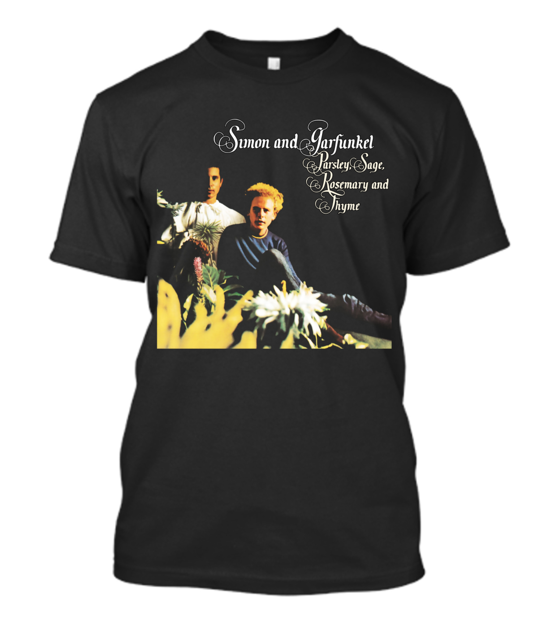 Simon And Garfunkel Parsley Sage Rosemary And Thyme Album Cover T-Shirt
