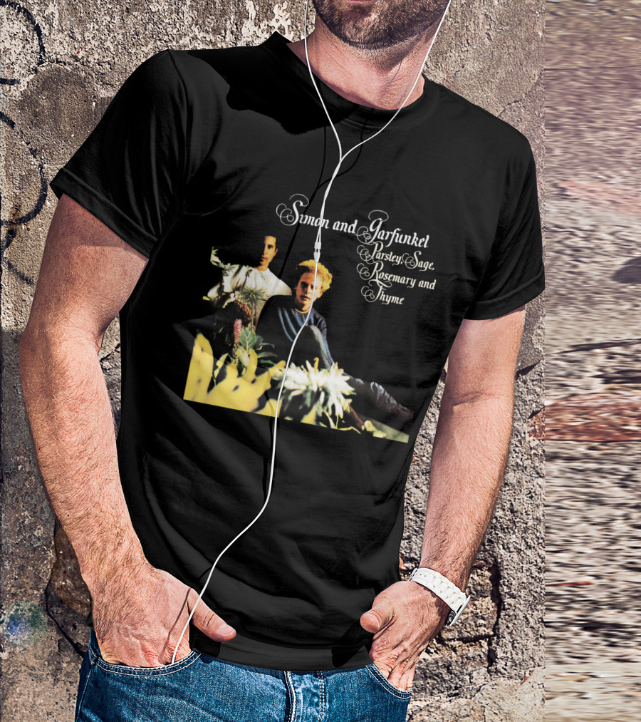 Simon And Garfunkel Parsley Sage Rosemary And Thyme Album Cover T-Shirt