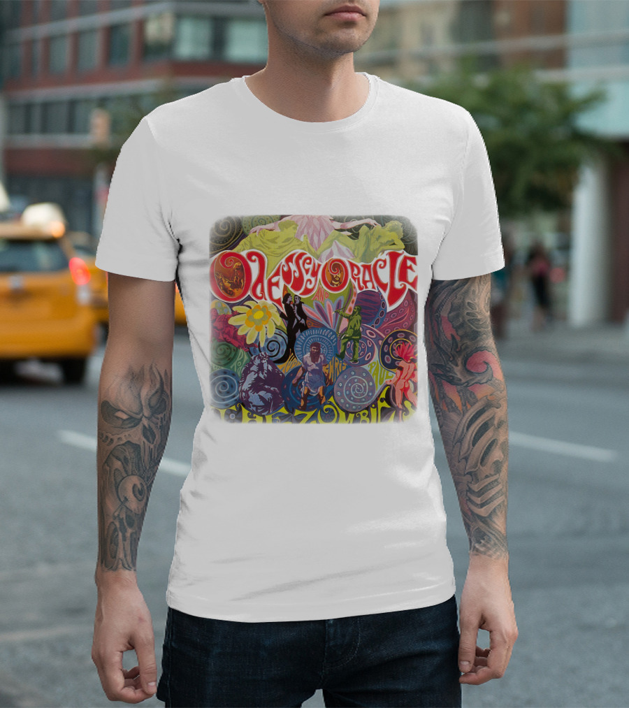 Odessey And Oracle The Zombies Psychedelic Floral T-Shirt