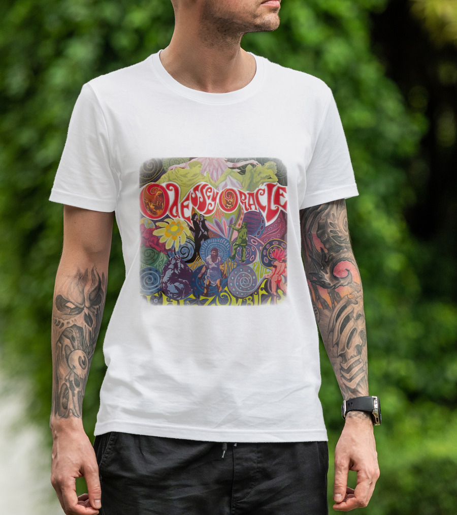 Odessey And Oracle The Zombies Psychedelic Floral T-Shirt
