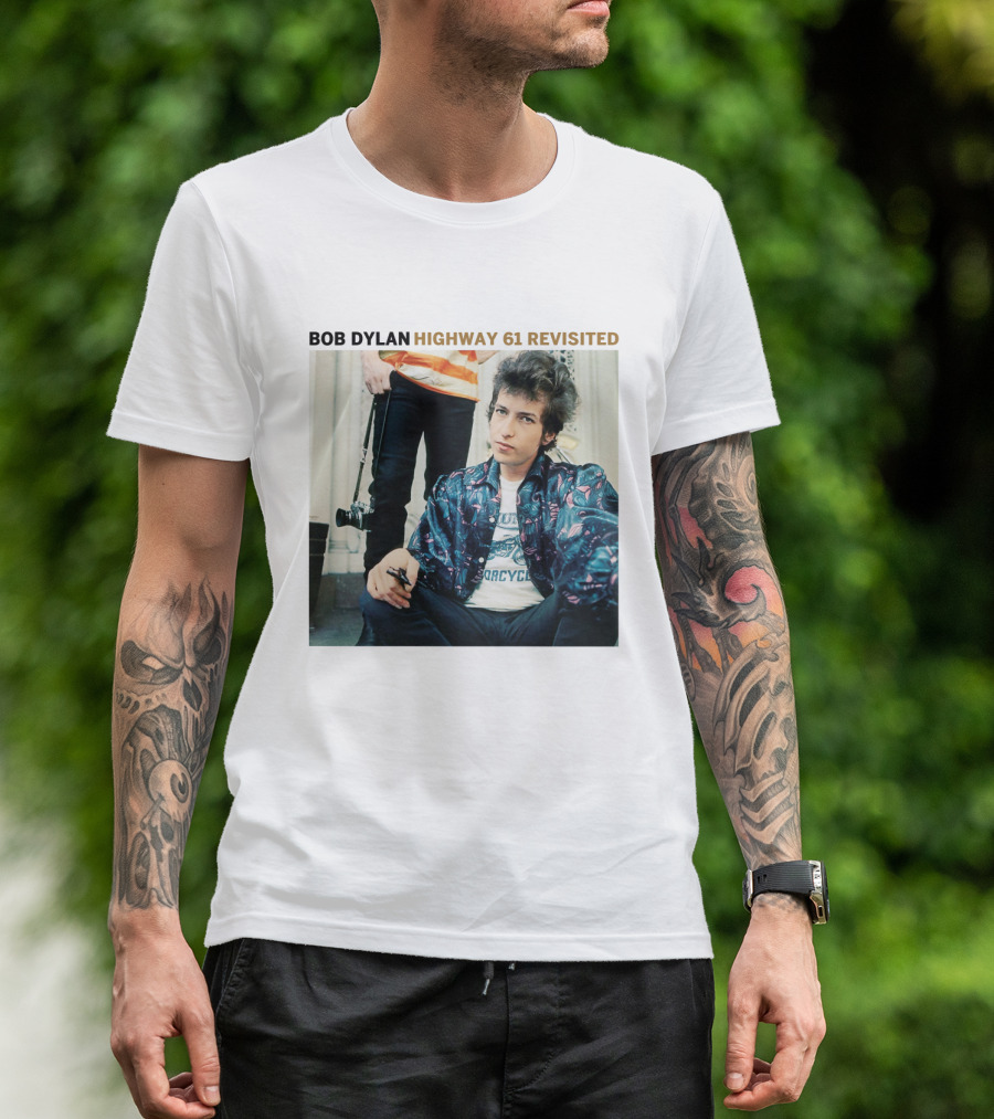 BOB DYLAN HIGHWAY 61 REVISITED 1965 ICONIC ALBUM COVER IMAGE T-Shirt