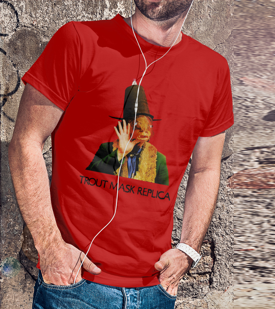 Captain Beefheart Trout Mask Replica Surreal Fish Head T-Shirt