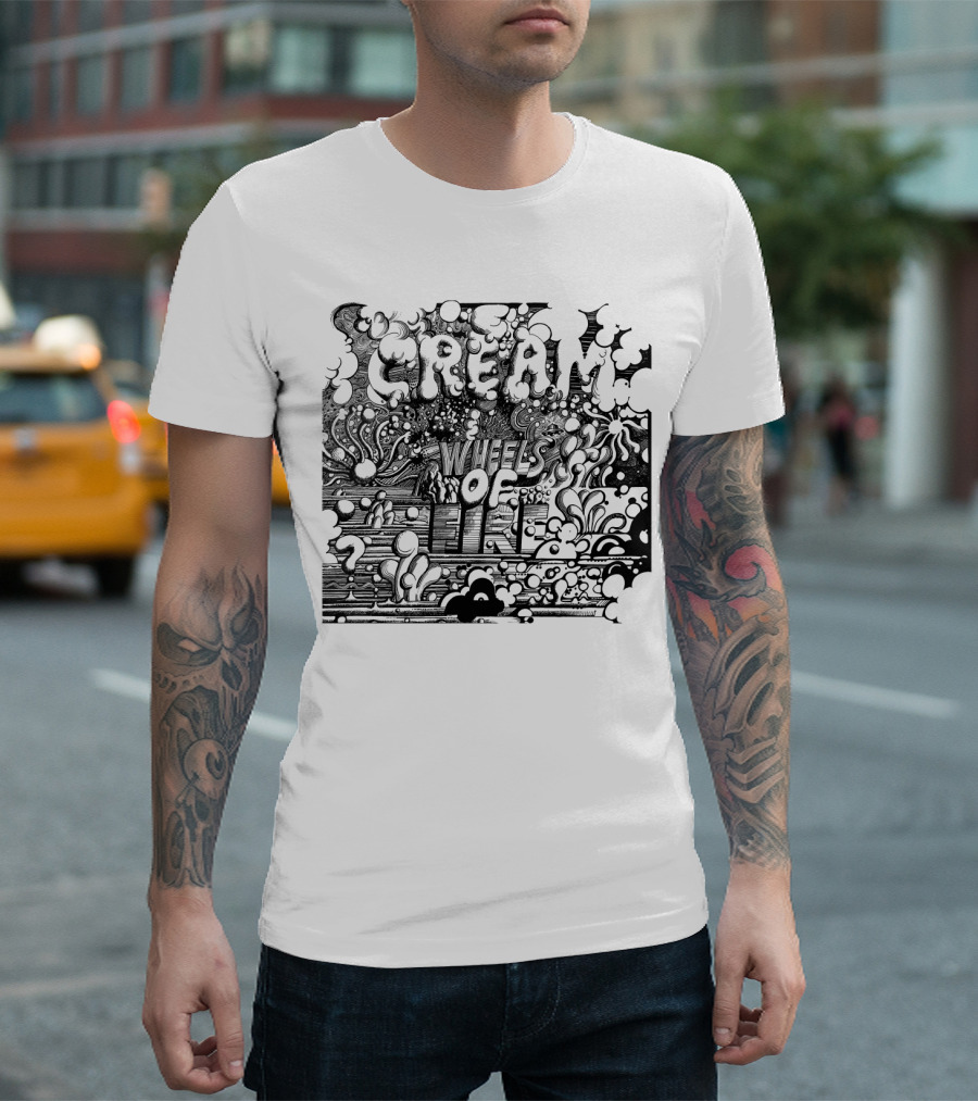 Cream Wheels of Fire Psychedelic Album T-Shirt