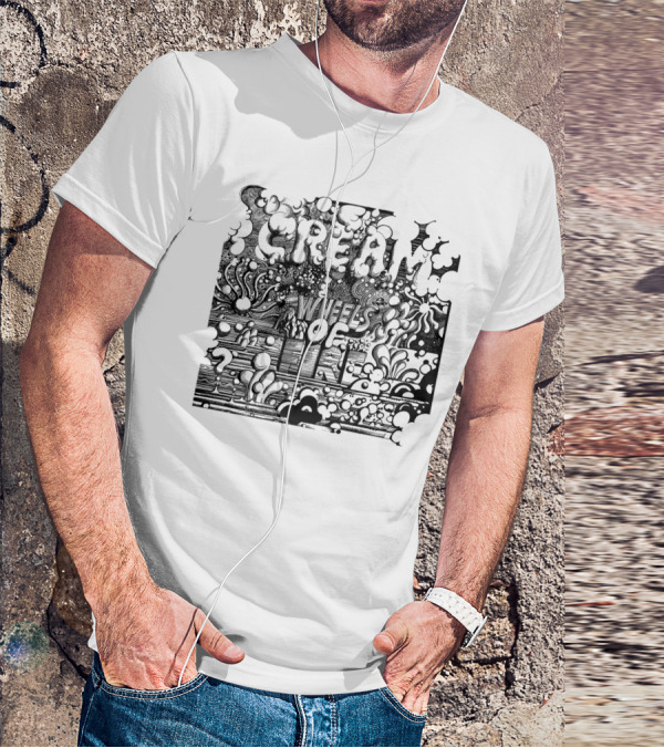 Cream Wheels Of Fire Psychedelic Album T-Shirt