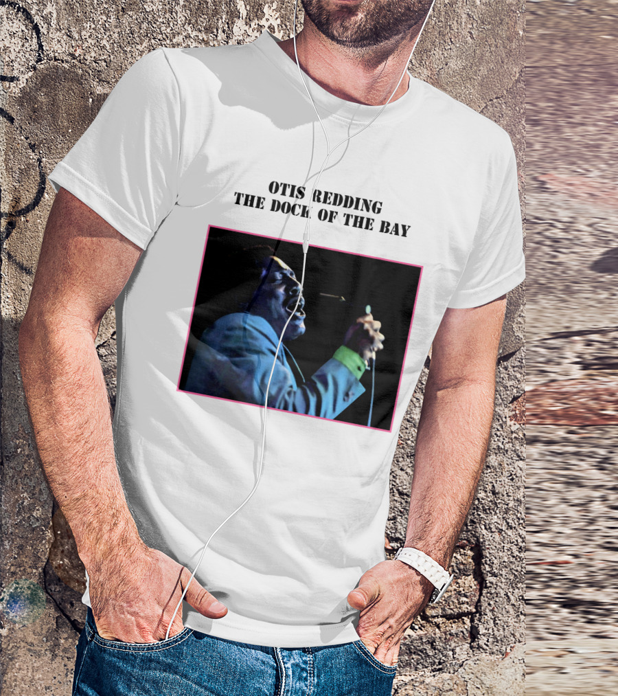 OTIS REDDING THE DOCK OF THE BAY 1968 Blue Suit Performance T-Shirt