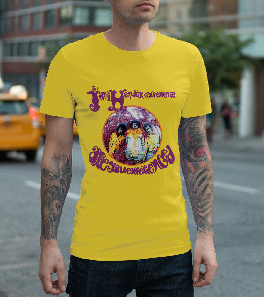 The Jimi Hendrix Experience Are You Experienced Psychedelic Band Image T-Shirt