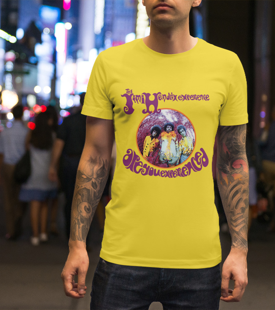 The Jimi Hendrix Experience Are You Experienced Psychedelic Band Image T-Shirt