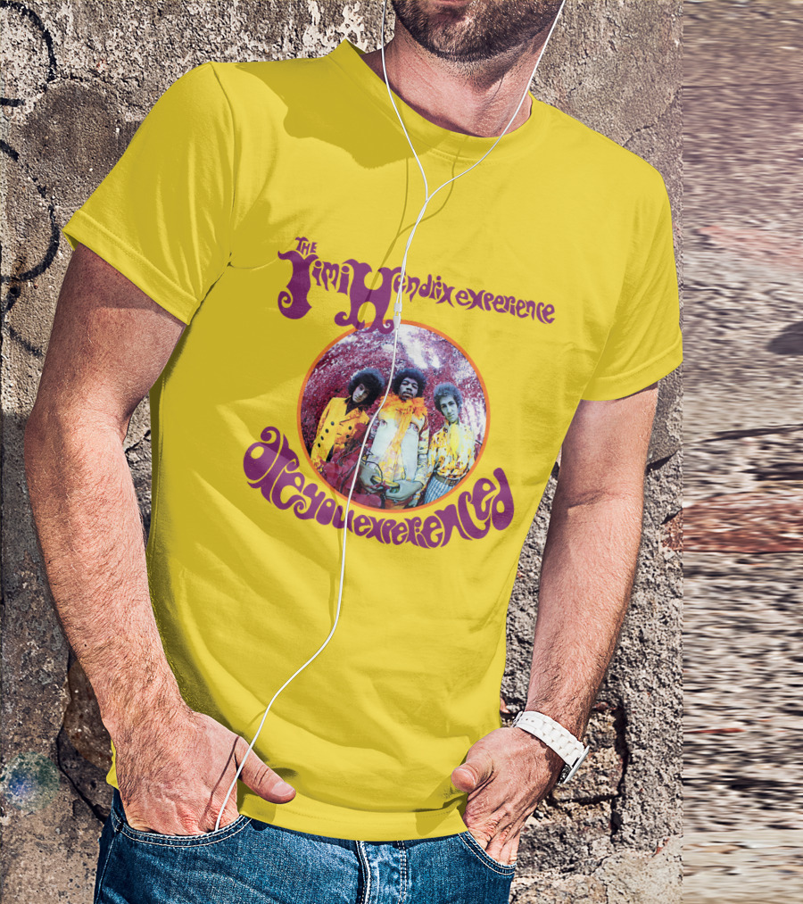 The Jimi Hendrix Experience Are You Experienced Psychedelic Band Image T-Shirt
