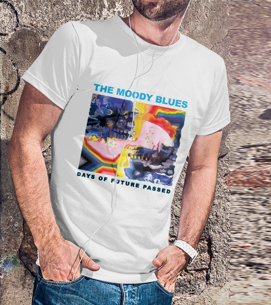 THE MOODY BLUES DAYS OF FUTURE PASSED Psychedelic Album Cover T-Shirt