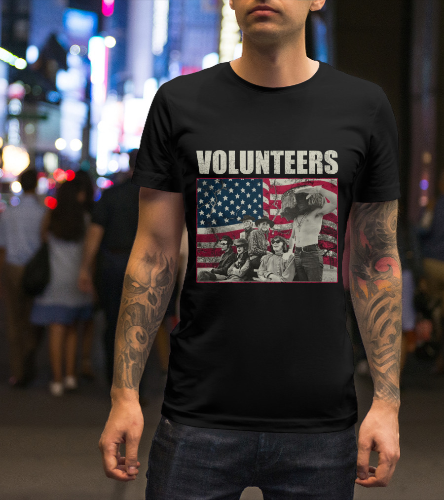 Jefferson Airplane Volunteers American Flag T-Shirt