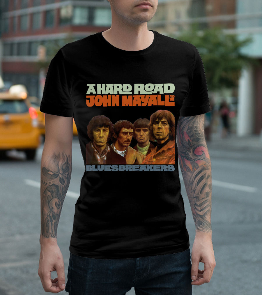 John Mayall and the Bluesbreakers A Hard Road Album Cover T-Shirt