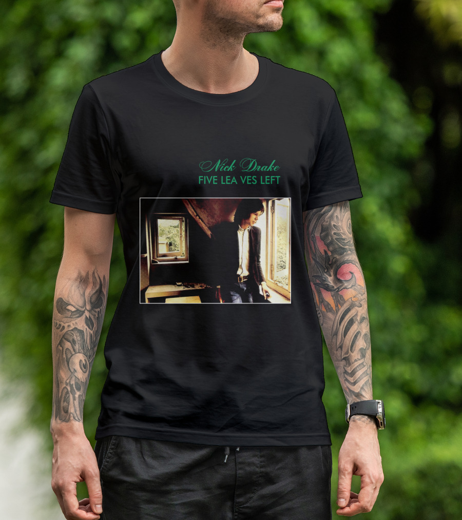 Nick Drake Five Leaves Left 1969 Album Cover T-Shirt