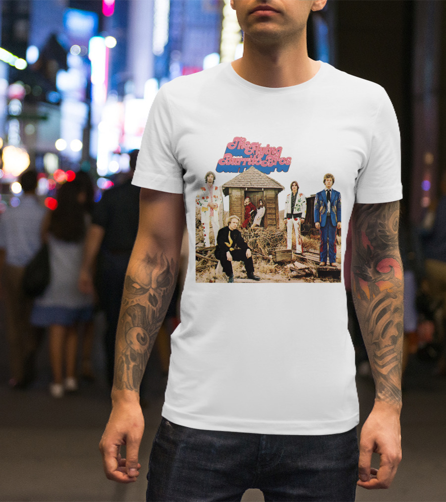 The Flying Burrito Bros The Gilded Palace Of Sin Album Cover Band Members In Colorful Suits T-Shirt