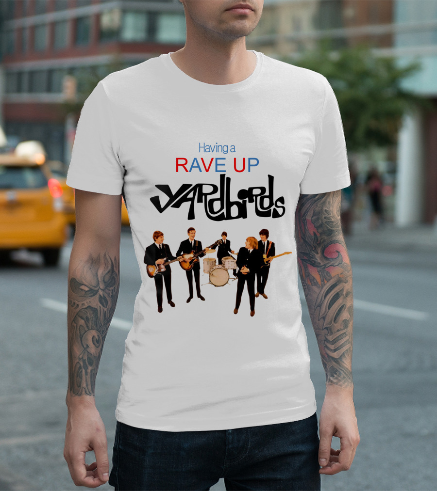 Yardbirds Having a Rave Up Band Performance T-Shirt